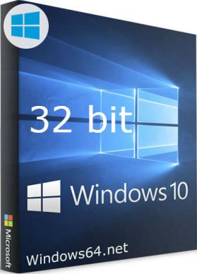 коробка Windows 10 32 bit